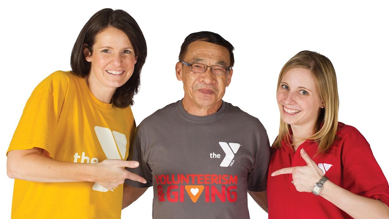 Group of three YMCA volunteers