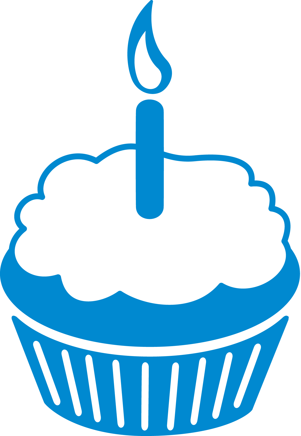 cartoon image of a cupcake